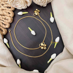 Vriksham Golden Cascade Wave Style Anklet-G21232