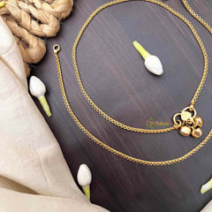 Vriksham Golden Cascade Wave Style Anklet-G21232