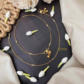 Vriksham Minimalist Square Bar Cascade Wave Style Anklet-G21233