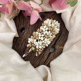 Vriksham Artificial Jasmine Buds With Gold Pollen Hair Pin-HF-H1007