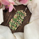 Vriksham Artificial Buds Gold Pollen Hair Pin-Green-HF-H1010