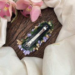 Vriksham Artificial Buds Gold Pollen Hair Pin-Lavender-HF-H1012