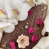 Vriksham Ad Stone Flower Hanging Mangalsutra Bracelet-G17985