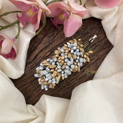 Vriksham Artificial Buds With Gold Pollen Hair Pin-Seliver-HF-H1015