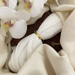 Vriksham Precious Jadau Kundan Finger Ring-Red White-Peacock-J2703