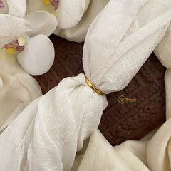 Vriksham Precious Floral Jadau Kundan Finger Ring-White-J2711