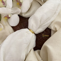 Vriksham Premium Jadau Kundan Floral Finger Ring-Red,Green & White-Pearl-J2707