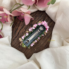 Vriksham Artificial Buds With Gold Pollen Hair Pin-Light Pink-HF-H1025