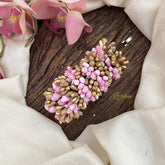 Vriksham Artificial Buds With Gold Pollen Hair Pin-Light Pink-HF-H1025