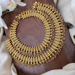 Vriksham Antique Square bar Style Bridal Gold Look Anklet-G21242