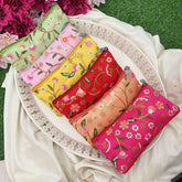 Return Gift Hand Bags-Rajasthani Bandhani Purse With Thread Work-6 Pieces Set-RG298