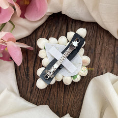 Vriksham Peacock Feather & Jasmine Hair Clip-HF-H1031