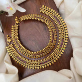 Vriksham Premium 4 Red Pear Bridal Gold Look Anklet-G21239