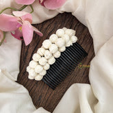 Vriksham Artificial 3 Line Mallipoo Jasmine Hair Clip-HF-H1033