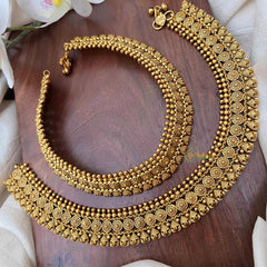 Vriksham Round Nakshi Bridal Gold Look Anklet-G21241