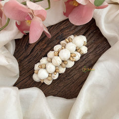 Vriksham Mallipoo Jasmine Hair Clip-Pearl-HF-H1036
