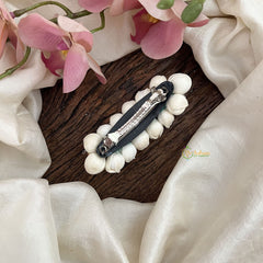 Vriksham Mallipoo Jasmine Hair Clip-Pearl-HF-H1036