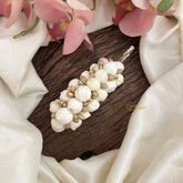 Vriksham Mallipoo Jasmine Hair Clip-Pearl-HF-H1036