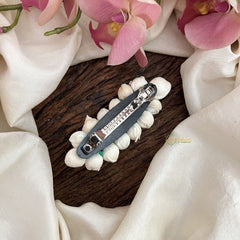 Vriksham Mallipoo Jasmine Golden Pollen Hair Clip-Pearl-HF-H1037