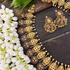 Vriksham Premium AD Stone Lakshmi Kaasumalai Haram-G21265