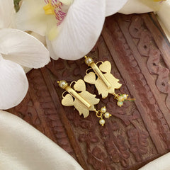 Vriksham Lotus Maharashtrian Style Press Bugadi-Coral-Pearl-J2722