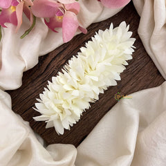 Vriksham Artificial Pichi Poo Hair Clip-White-HF-H1044