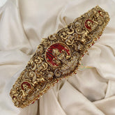 Vriksham Elegant Lakshmi Bridal Hipbelt-Red Bead-Red-G15783