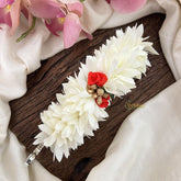 Vriksham Artificial Jasmin With Red Rose Pichi Poo Hair Clip-Pearl-HF-H1045