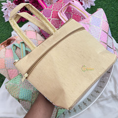 Return Gift Small Size Hand Bags-Square Design Thread Work-6 Pieces Set-RG311