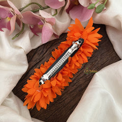 Vriksham Artificial Orange Pichi Poo Hair Clip-HF-H1047