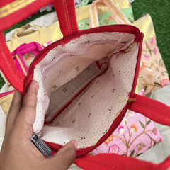 Return Gift Ethnic Hand Bags With Floral Embroidery-Set Of 6-RG326