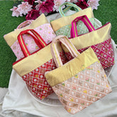 Return Gift Intricately Embroidered Work Hand Bags-Set Of 6-RG327