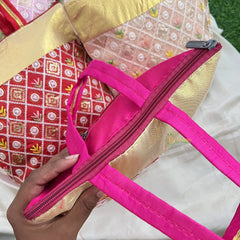 Return Gift Intricately Embroidered Work Hand Bags-Set Of 6-RG327