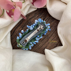 Vriksham Artificial Mogra Buds Hair Clip-Navy Blue-HF-H1051