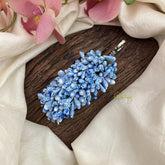 Vriksham Artificial Mogra Buds Hair Clip-Navy Blue-HF-H1051