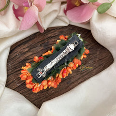 Vriksham Artificial Mogra Buds Hair Clip-Orange-HF-H1053