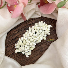Vriksham Artificial Off White Mogra Buds Hair Clip-HF-H1056