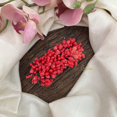 Vriksham Artificial Mogra Buds Hair Clip-Red-HF-H1057