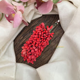 Vriksham Artificial Mogra Buds Hair Clip-Red-HF-H1057