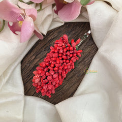 Vriksham Artificial Mogra Buds Hair Clip-Red-HF-H1057