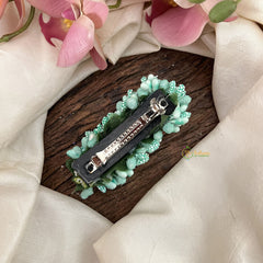 Vriksham Artificial Mogra Buds Hair Clip-Pastel Green-HF-H1059