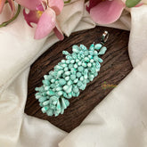 Vriksham Artificial Mogra Buds Hair Clip-Pastel Green-HF-H1059