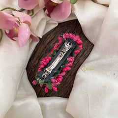 Vriksham Artificial Mogra Burds Hair Clip-Pink-HF-H1060