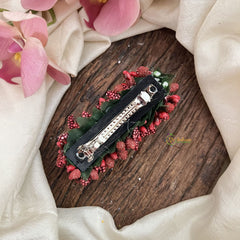 Vriksham Artificial Mogra Burds Hair Clip-Maroon-HF-KH1127