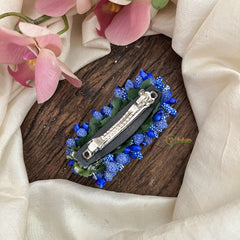 Vriksham Artificial Mogra Burds Hair Clip-Blue-HF-H1126