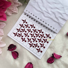 Vriksham Classic Kalyanam Short Tilak White Stone Bindi Book-BB322