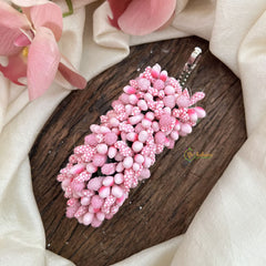 Vriksham Artificial Mogra Burds Hair Clip-Baby Pink-HF-H1125