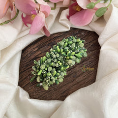 Vriksham Artificial Mogra Burds Hair Clip-Mehendi Green-HF-H1123