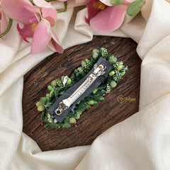 Vriksham Artificial Mogra Burds Hair Clip-Mehendi Green-HF-H1123