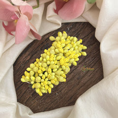 Vriksham Artificial Mogra Burds Hair Clip-Light Yellow-HF-H1122